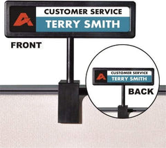 ADVANTUS - 9" Wide x 2-1/2" High Sign Compatiblity, Plastic Sign Holder - Translucent, 2-1/2" Holder Height - Benchmark Tooling