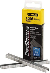 Stanley Bostitch - 1/4" Leg Length, Steel Staple Gun Staples - 80 Sheet Capacity, For Use with Stanley TR150 - Benchmark Tooling