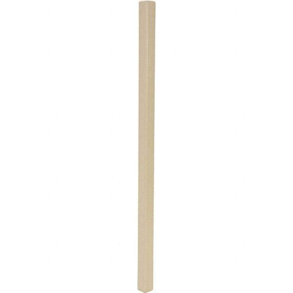 Vestil - 48" Long, Plastic Corner Protectors - Beige - Benchmark Tooling