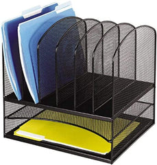 Safco - Black Combination File Sorter - Steel, Mesh - Benchmark Tooling