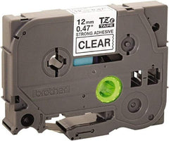 Brother - 1/2" Wide x 314.4" Long, Clear Plastic/Paper Tape Cassette - For Label Maker - Benchmark Tooling