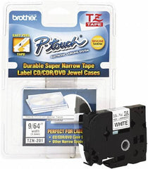 Brother - 1/8" Wide, White Tape Cassette - For Label Maker - Benchmark Tooling