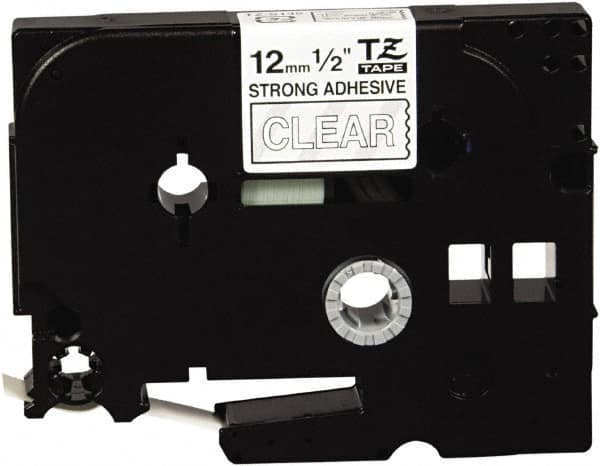 Brother - 1/2" Wide, Clear Tape Cassette - For Label Maker - Benchmark Tooling