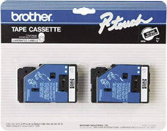 Brother - 3/8" Wide x 300" Long, Black Tape Cassette - For Label Maker - Benchmark Tooling