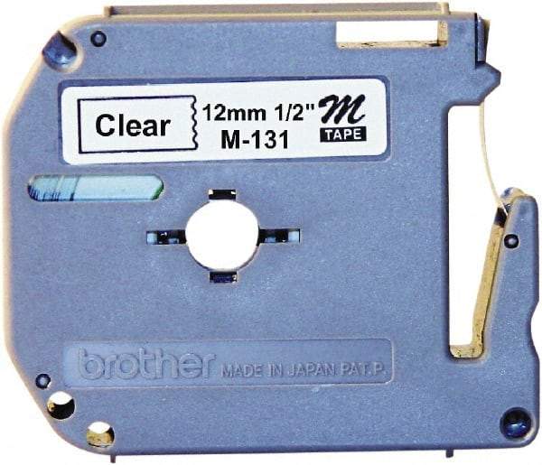 Brother - 1/2" Wide, Clear Label Tape - For Label Maker - Benchmark Tooling