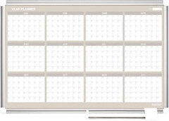 MasterVision - 36" High x 36" Wide Magnetic Dry Erase Calendar - Steel - Benchmark Tooling