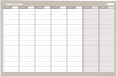 MasterVision - 24" High x 36" Wide Magnetic Dry Erase Calendar - Steel - Benchmark Tooling