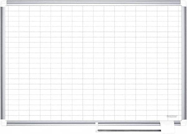 MasterVision - 48" High x 72" Wide Magnetic Dry Erase Calendar - Porcelain/Steel - Benchmark Tooling