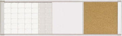 MasterVision - 18" High x 48" Wide Combination, Bulletin/Magnetic Dry Erase - Steel - Benchmark Tooling