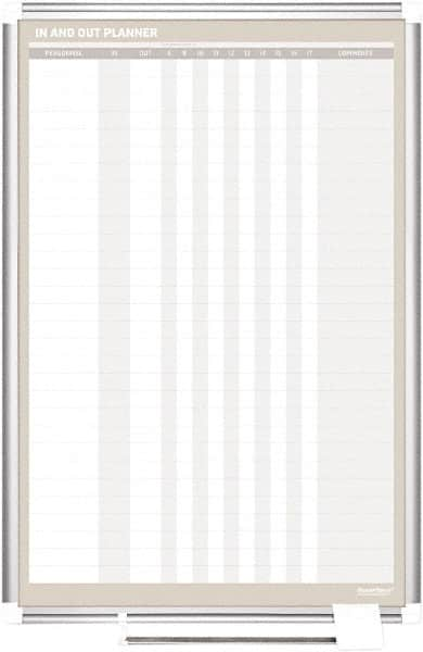 MasterVision - 24" High x 36" Wide Magnetic Dry Erase In/Out - Steel - Benchmark Tooling