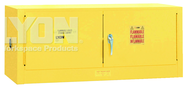 Piggyback Storage Cabinet - #5471 - 43 x 18 x 18" - 12 Gallon - w/2 door manual close - Yellow Only - Benchmark Tooling