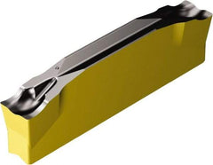 Sandvik Coromant - N123x2H CM 4325 Grade, 0.1575" Cutting Width, Carbide Cutoff Insert - 0° Neutral Lead Angle, 0.0079" Cnr Rad, TiCN/Al2O3/TiN Coated - Benchmark Tooling