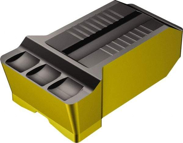 Sandvik Coromant - RN123 GR Grade 4325, 15mm Cutting Width Carbide Grooving Insert - Neutral, 1.2mm Corner Radius, TiCN/Al2O3/TiN Finish - Benchmark Tooling