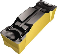 Sandvik Coromant - JN123 GM Grade 4325, 3/16" Cutting Width Carbide Grooving Insert - 22.6mm Max Depth of Cut, Neutral, 0.3mm Corner Radius, TiCN/Al2O3/TiN Finish - Benchmark Tooling