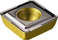 Sandvik Coromant - 880070412 GT Grade 4334 Carbide Indexable Drill Insert - TiCN/Al2O3/TiN Finish, Square, 1/2" Inscribed Circle - Benchmark Tooling