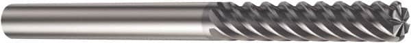 Sandvik Coromant - 3/4", 3-3/8" LOC, 3/4" Shank Diam, 6" OAL, 8 Flute, Solid Carbide Square End Mill - Single End, Spiral Flute, 50° Helix, Right Hand Cut, Right Hand Flute, Series CoroMill Plura - Benchmark Tooling