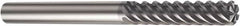 Sandvik Coromant - 3/4", 3-3/8" LOC, 3/4" Shank Diam, 6" OAL, 8 Flute, Solid Carbide Square End Mill - Single End, Spiral Flute, 50° Helix, Right Hand Cut, Right Hand Flute, Series CoroMill Plura - Benchmark Tooling