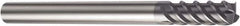 Sandvik Coromant - 6mm, 15mm LOC, 6mm Shank Diam, 100mm OAL, 4 Flute, Solid Carbide Square End Mill - Single End, TiAlN Finish, Helical Flute, 50° Helix, Right Hand Cut, Right Hand Flute, Series CoroMill Plura - Benchmark Tooling