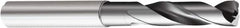 Sandvik Coromant - 7/32" 150° Spiral Flute Solid Carbide Screw Machine Drill Bit - Multilayer TiAlN Finish, Right Hand Cut, 1.1024" Flute Length, 2.5984" OAL, Standard Point, Straight Shank, Through Coolant - Benchmark Tooling