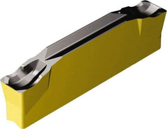 Sandvik Coromant - N123K2K CR 4325 Grade, 0.2362" Cutting Width, Carbide Cutoff Insert - 0° Neutral Lead Angle, 0.0156" Cnr Rad, TiCN/Al2O3/TiN Coated - Benchmark Tooling