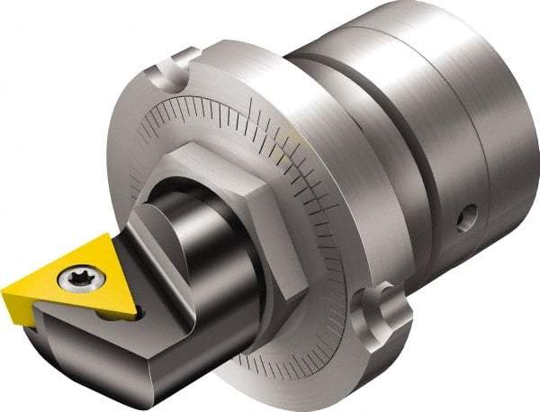 Sandvik Coromant - Left Hand Cut, 27mm Min Bore Diam, Boring Cartridge - R/L148C (S) Insert, 24.1mm OAL, 90° Lead Angle - Benchmark Tooling