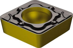 Sandvik Coromant - CCMT32.52 WM Grade 1515 Carbide Turning Insert - TiCN/Al2O3/TiN Finish, 80° Diamond, 3/8" Inscr Circle, 5/32" Thick, 1/32" Corner Radius - Benchmark Tooling