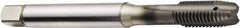 Sandvik Coromant - M5x0.80 Metric, 3 Flute, TiAlN Finish, Powdered Metal Spiral Point Tap - Plug Chamfer, Right Hand Thread, 72mm OAL, 12.6mm Thread Length, 6mm Shank Diam, 6HX Class of Fit, Series CoroTap 200 - Exact Industrial Supply