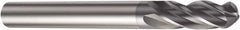Sandvik Coromant - 7mm Diam, 16mm LOC, 4 Flute Solid Carbide Ball End Mill - AlCrN Finish, 100mm OAL, 8mm Shank Diam, Ball Flute - Benchmark Tooling