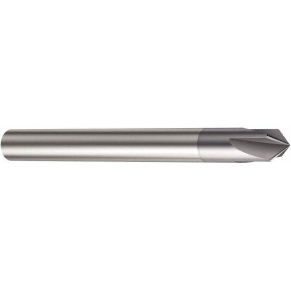 Sandvik Coromant - 0.059" Diam 4 Flute Single End Solid Carbide Chamfer Mill - Benchmark Tooling