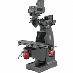 Jet - 49 x 9" 230V Variable Speed Pulley Control 3 Phase Knee Milling Machine - Benchmark Tooling