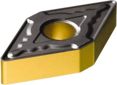 Sandvik Coromant - DNMG444 MR Grade 4305 Carbide Turning Insert - TiCN/AI2O3/TiN Finish, 55° Diamond, 1/2" Inscr Circle, 1/4" Thick, 1/16" Corner Radius - Benchmark Tooling