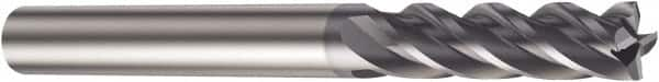 Sandvik Coromant - 8mm, 4 Flute, Single End, Solid Carbide, Corner Chamfer End Mill - 80mm OAL, Right Hand Flute, 28mm LOC, Right Hand Cut - Benchmark Tooling