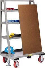 Little Giant - 2,000 Lb Capacity Steel Panel Truck - Steel Deck, 24" OAW, 0" Platform Length, Polyurethane Casters - Benchmark Tooling