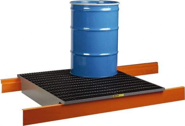 Little Giant - 66 Gal Sump, Steel Spill Deck or Pallet - 49" Long x 51" Wide x 8-1/2" High - Benchmark Tooling