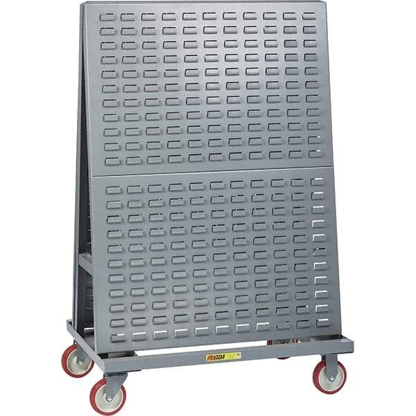 Little Giant - 1,200 Lb Capacity Multi-Purpose Lean Tool Cart - 24" Wide x 48" Deep x 56" High, Steel, Gray - Benchmark Tooling