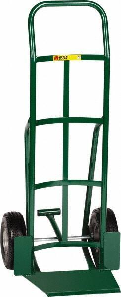 Little Giant - 600 Lb Capacity 47" OAH Hand Truck - Continuous Handle, Steel, Flat-Free Microcellular Foam Wheels - Benchmark Tooling