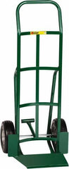 Little Giant - 600 Lb Capacity 47" OAH Hand Truck - Continuous Handle, Steel, Flat-Free Microcellular Foam Wheels - Benchmark Tooling