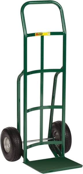Little Giant - 600 Lb Capacity 47" OAH Hand Truck - Continuous Handle, Steel, Flat-Free Microcellular Foam Wheels - Benchmark Tooling