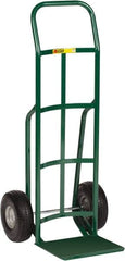 Little Giant - 600 Lb Capacity 47" OAH Hand Truck - Continuous Handle, Steel, Flat-Free Microcellular Foam Wheels - Benchmark Tooling