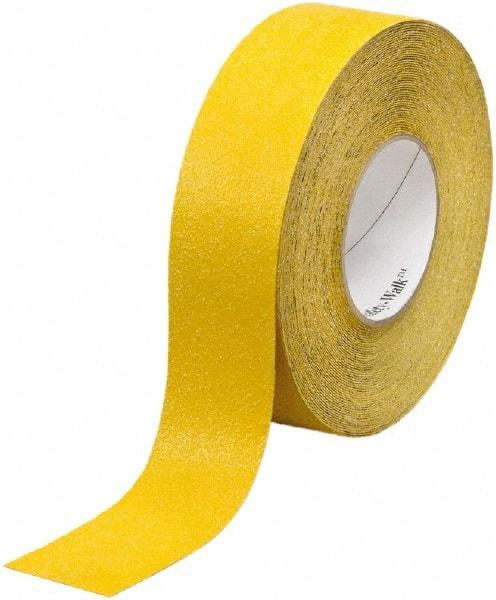 Ability One - Yellow Solid Color Anti-Slip Vinyl Tape - 4" Wide x 60' Long x 0.036" Thick, General Traffic - Benchmark Tooling