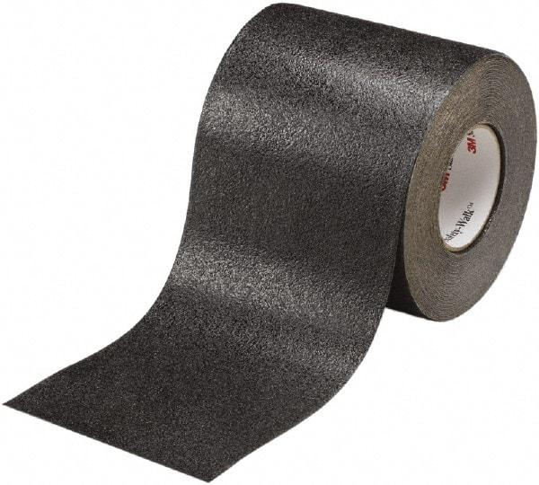 Ability One - Black Solid Color Anti-Slip Vinyl Tape - 6" Wide x 60' Long x 0.036" Thick, General Traffic - Benchmark Tooling