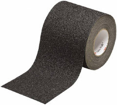 Ability One - Black Solid Color Anti-Slip Vinyl Tape - 6" Wide x 30' Long x 0.048" Thick, General Traffic - Benchmark Tooling