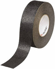 Ability One - Black Solid Color Anti-Slip Vinyl Tape - 2" Wide x 60' Long x 0.036" Thick, General Traffic - Benchmark Tooling