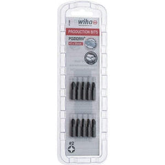 Wiha - 1/4" Drive, Pozidriv Screwdriver Bit - 1" OAL - Benchmark Tooling