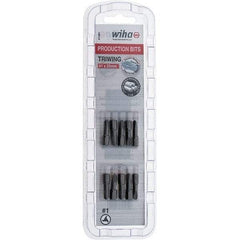 Wiha - 1/4" Drive, #1 Tri-Wing Screwdriver Bit - 1" OAL - Benchmark Tooling