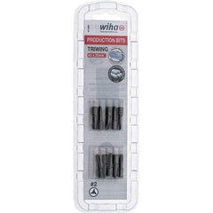 Wiha - 1/4" Drive, #2 Tri-Wing Screwdriver Bit - 1" OAL - Benchmark Tooling