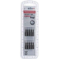 Wiha - 25mm Hex Screwdriver Bit - 1/4" Drive, 1" OAL - Benchmark Tooling