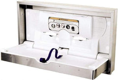 World Dryer - Polyethylene & Stainless Steel Baby Changing Station - 24-1/2" Long x 5-1/2" High x 41.3" Wide - Benchmark Tooling