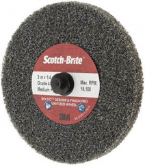 3M - 3" Disc Diam, Ceramic Quick Change Disc - Type R Attaching System, Coated, Medium Grade - Benchmark Tooling