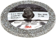 3M - 2" Disc Diam, Ceramic Quick Change Disc - Type R Attaching System, Coated, Medium Grade - Benchmark Tooling